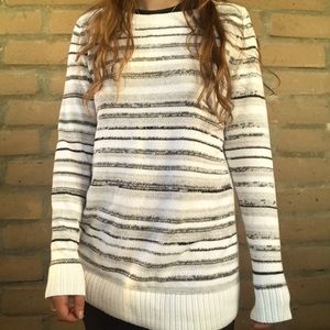 Talbots mixed yarn striped sweater